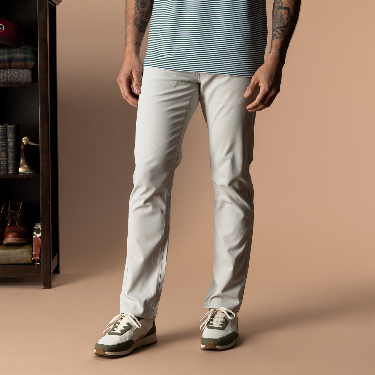 Long Drive Performance Five-Pocket - Stone