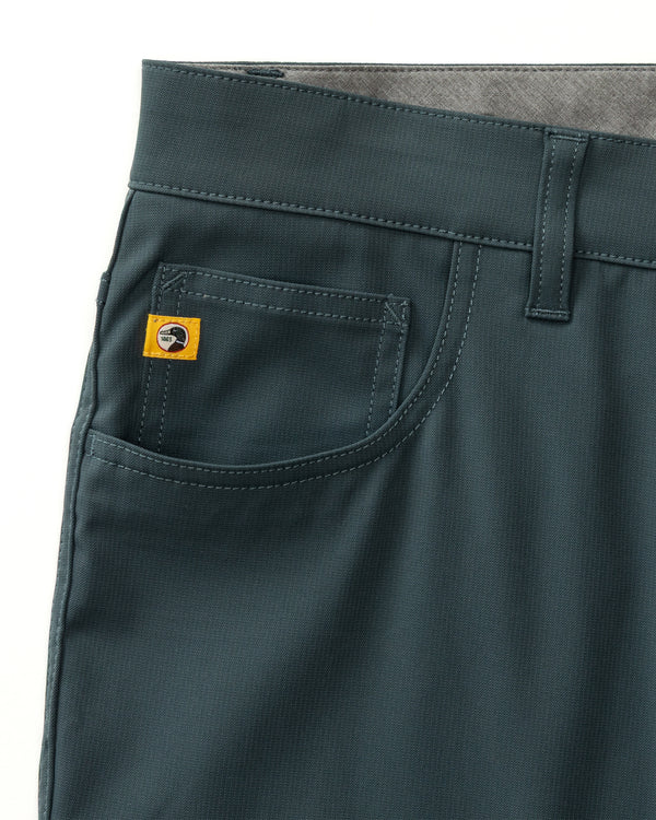 Long Drive Performance Five-Pocket - Graphite Blue