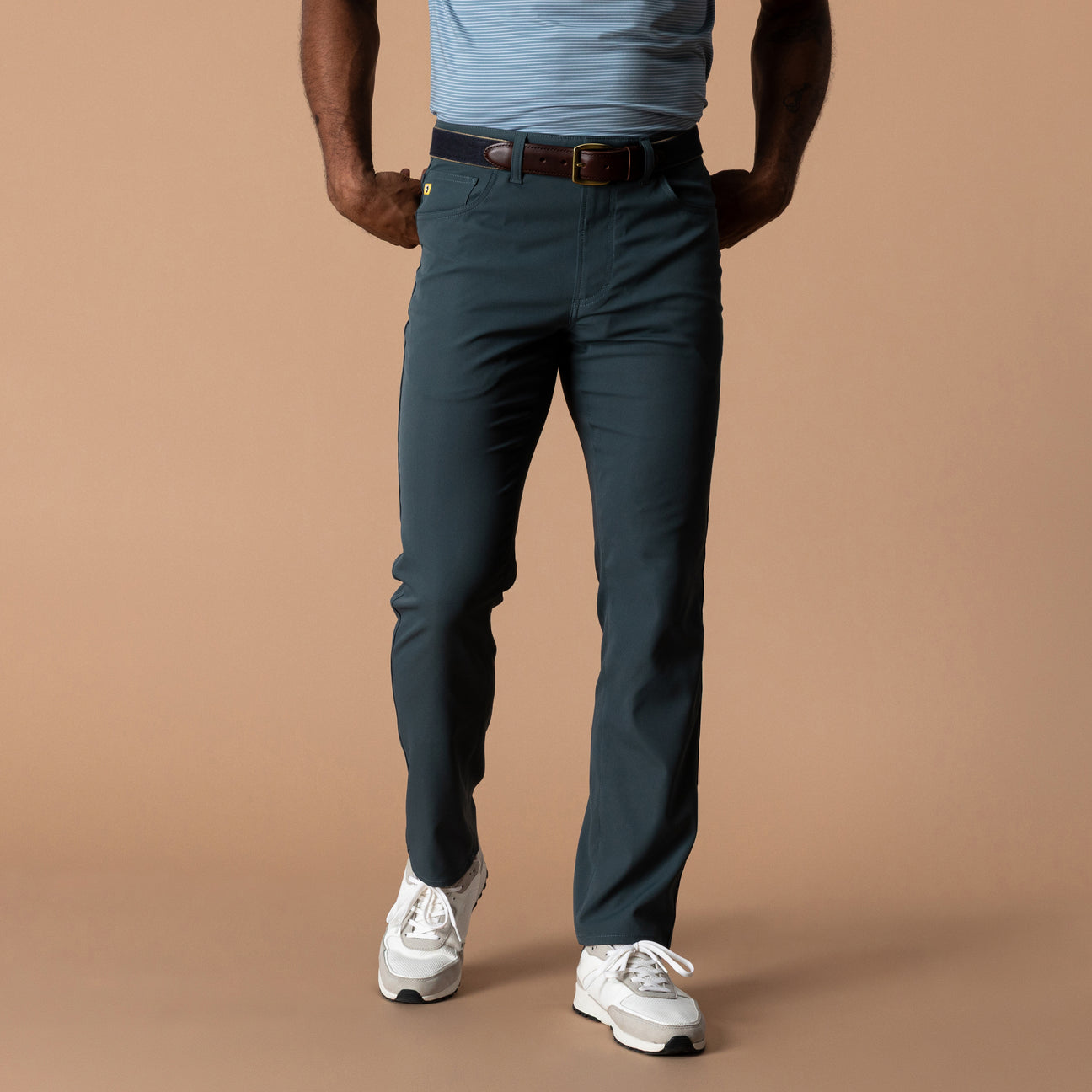 Long Drive Performance Five-Pocket - Graphite Blue