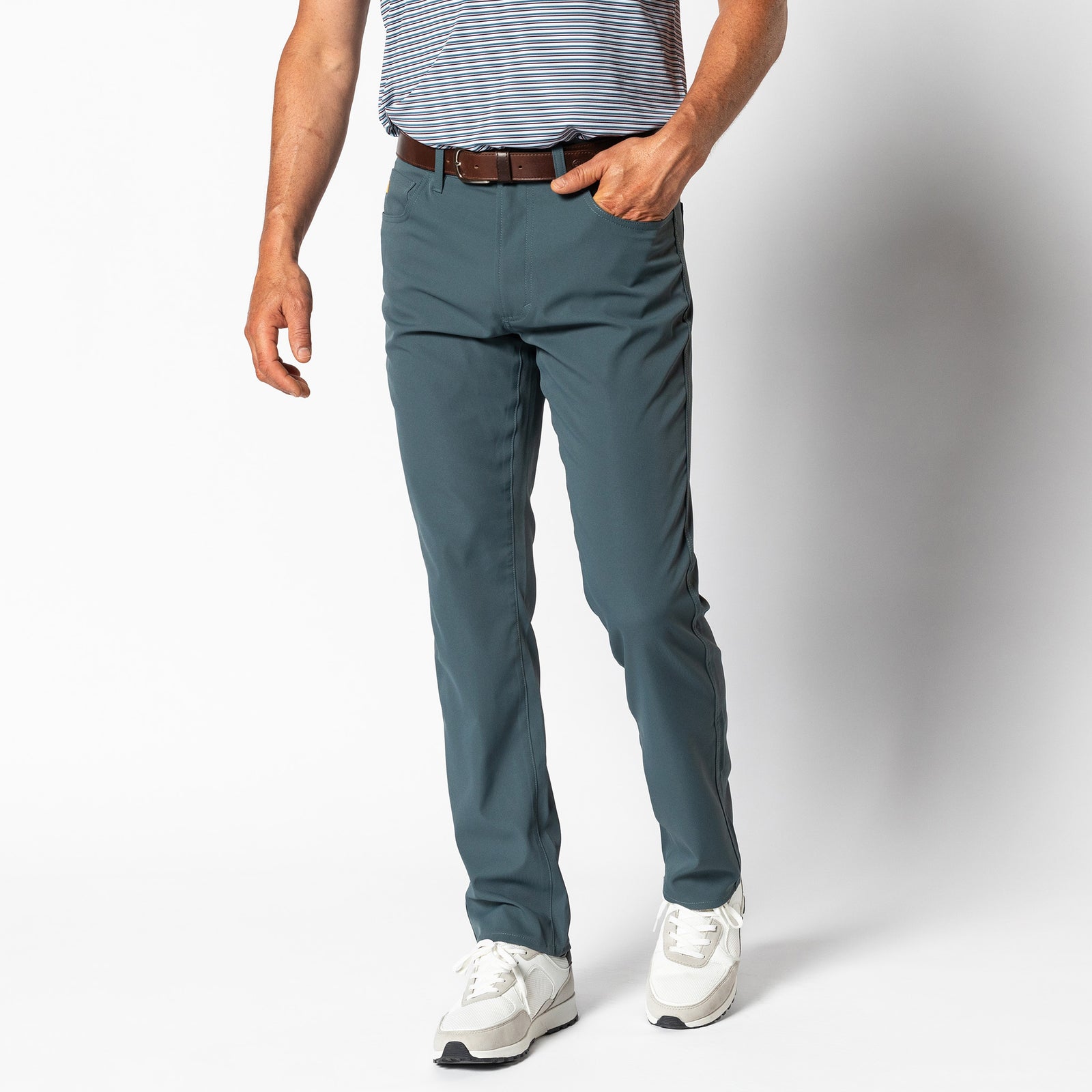 Long Drive Performance Five-Pocket - Graphite Blue