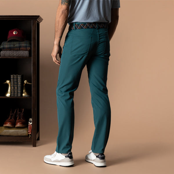 Long Drive Performance Five-Pocket - Midnight Teal