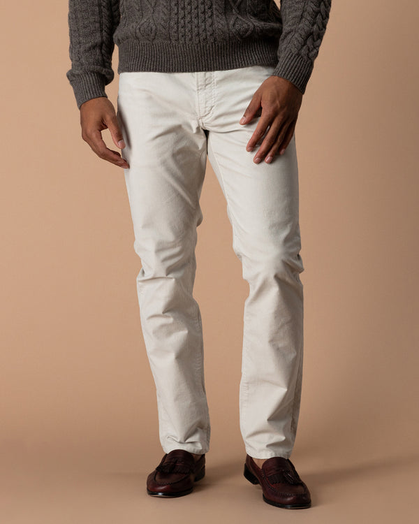 Weldon Garment Dyed Five-Pocket - Stone