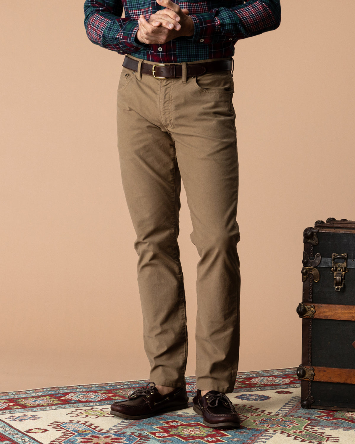 Weldon Garment Dyed Five-Pocket - Rustic Brown