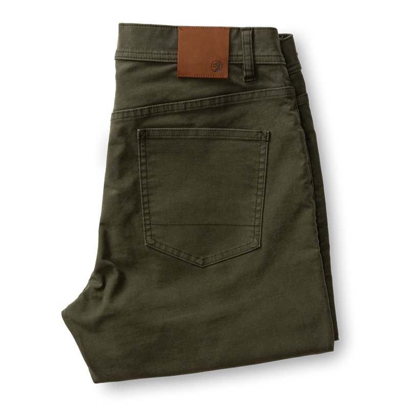 Weldon Garment Dyed Five-Pocket - Deep Olive