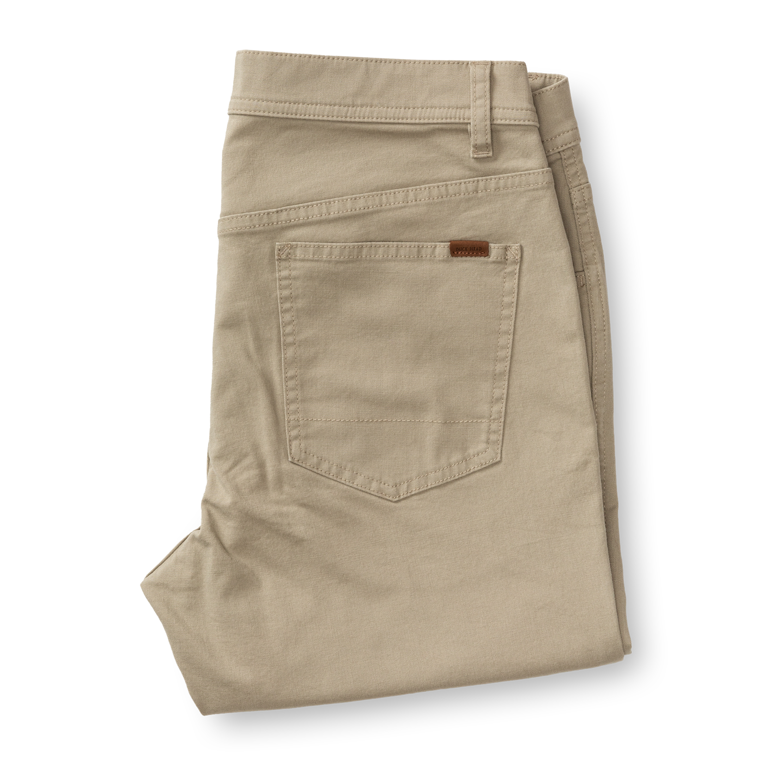 Slim Fit Pinpoint Canvas Five-Pocket - Khaki