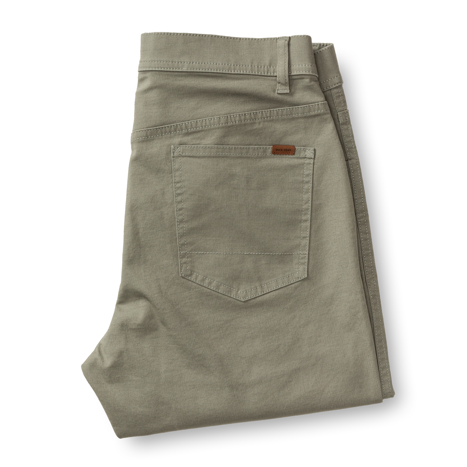 Slim Fit Pinpoint Canvas Five-Pocket - Mist Grey