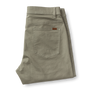 Slim Fit Pinpoint Canvas Five-Pocket - Mist Grey