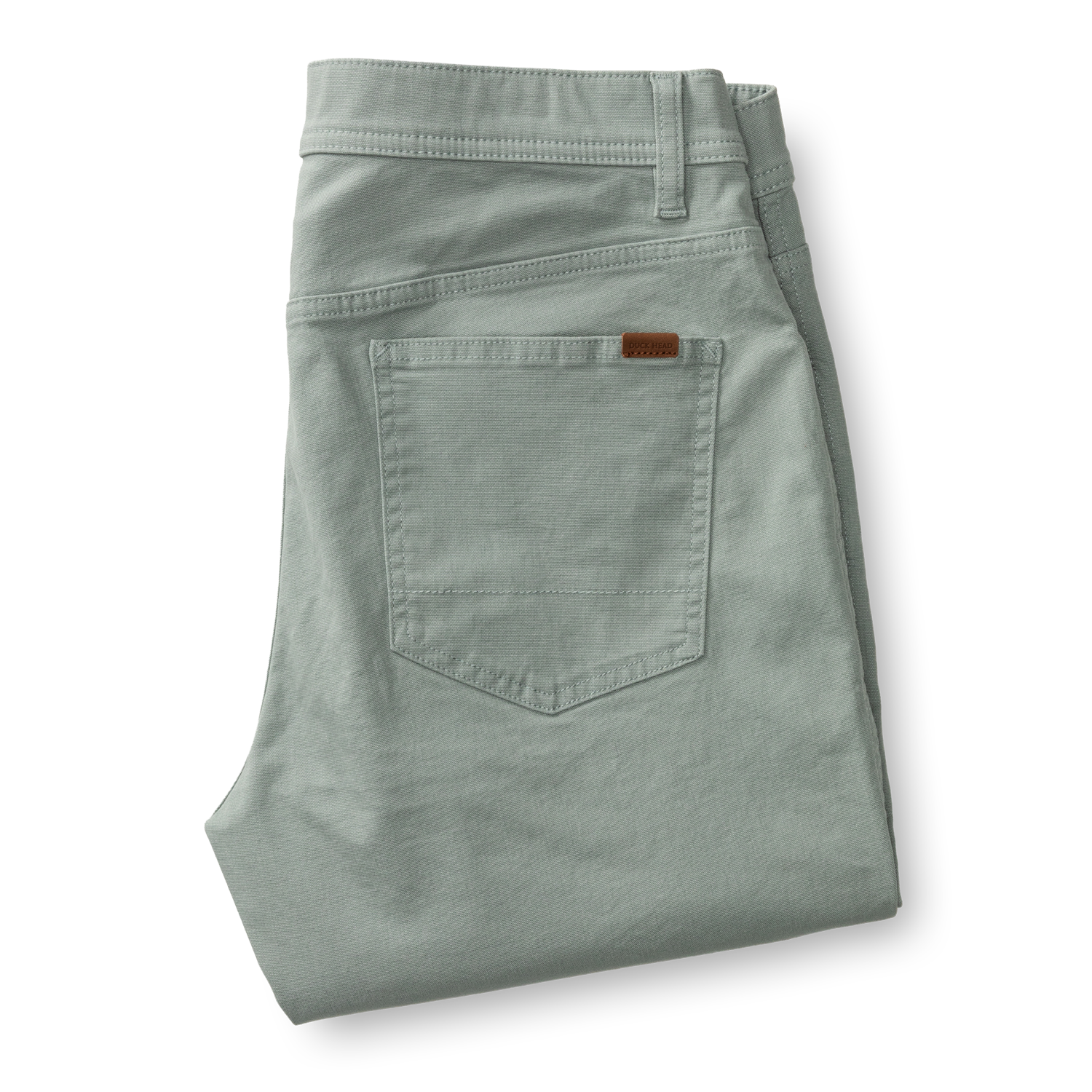 Slim Fit Pinpoint Canvas  Five-Pocket - Pewter Grey