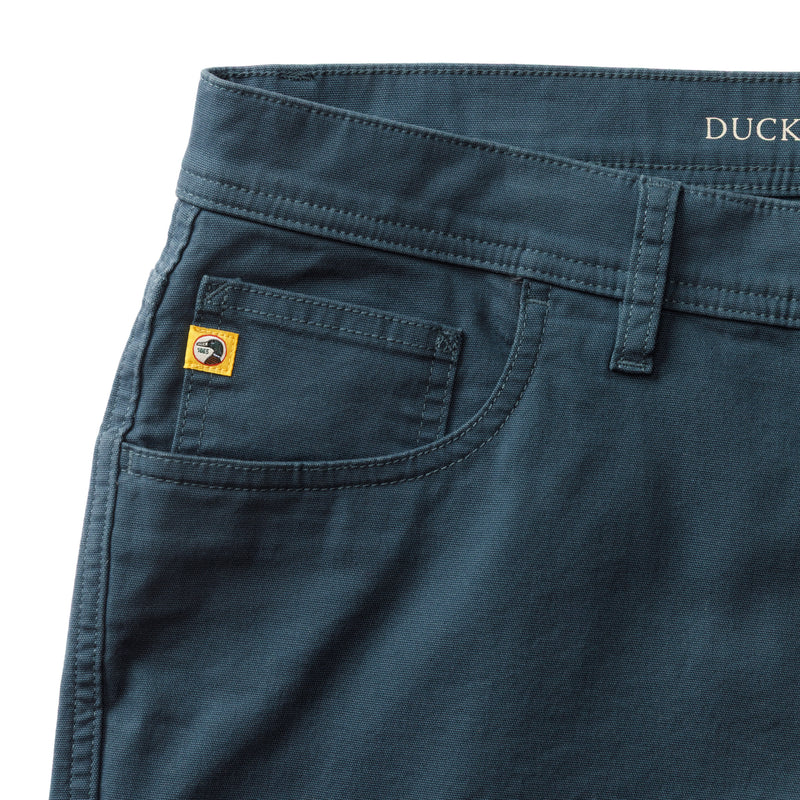 Slim Fit Pinpoint Canvas Five-Pocket - Midnight Navy