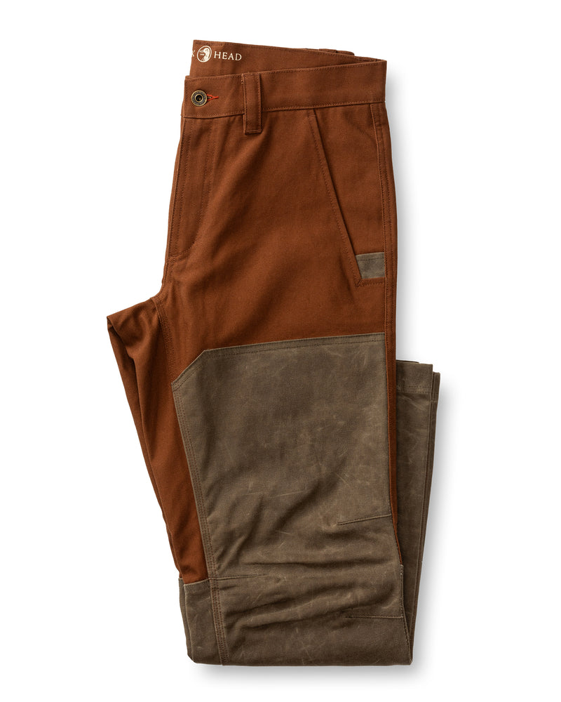 Waxed Duck Canvas Briar Pant - Nutmeg Brown