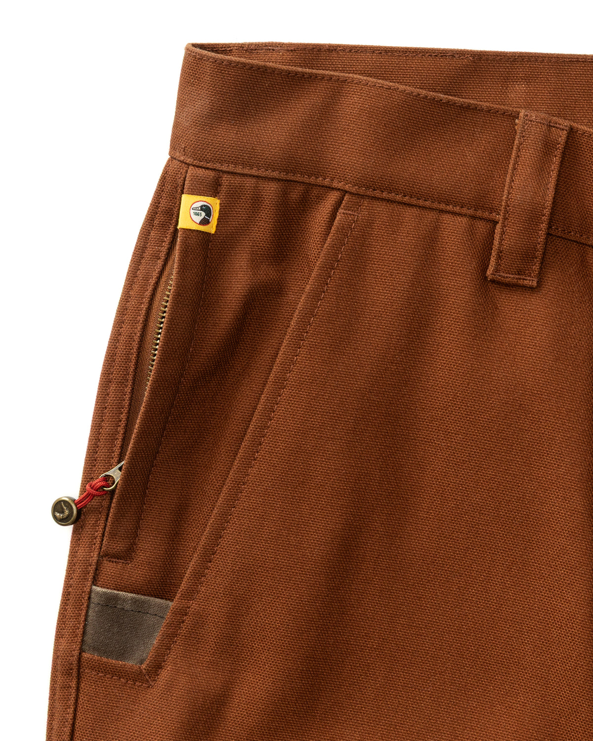 Waxed Duck Canvas Briar Pant - Nutmeg Brown