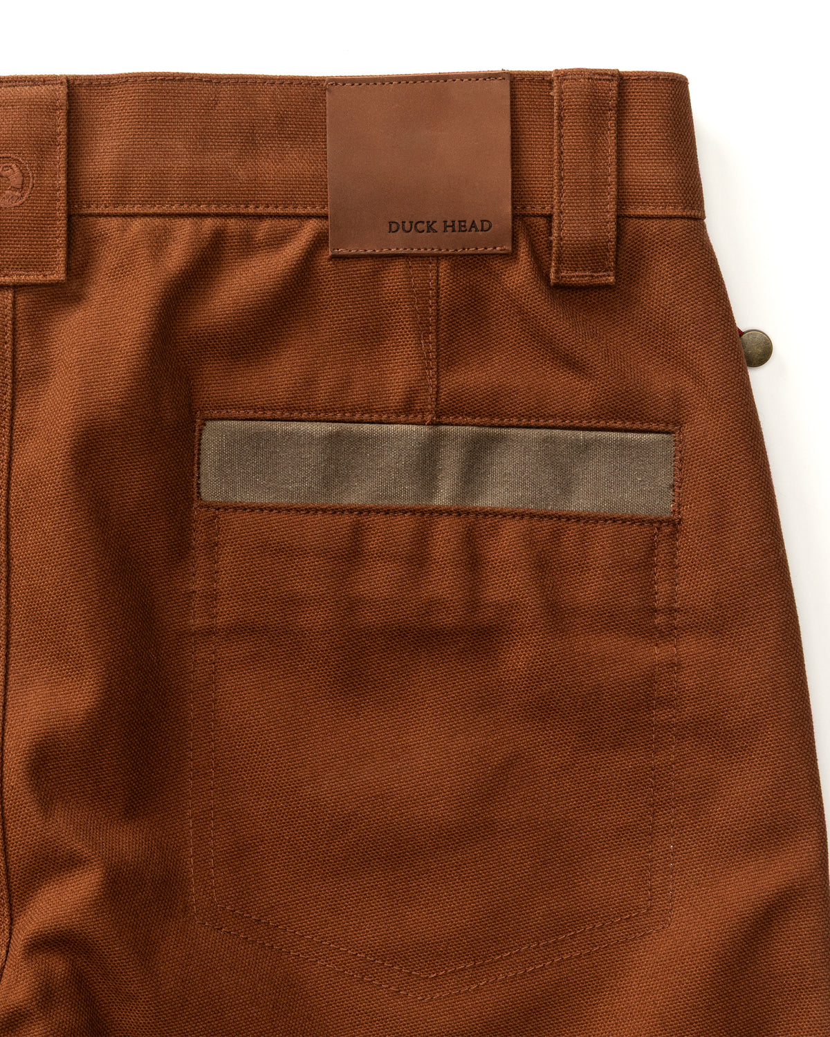 Waxed Duck Canvas Briar Pant - Nutmeg Brown