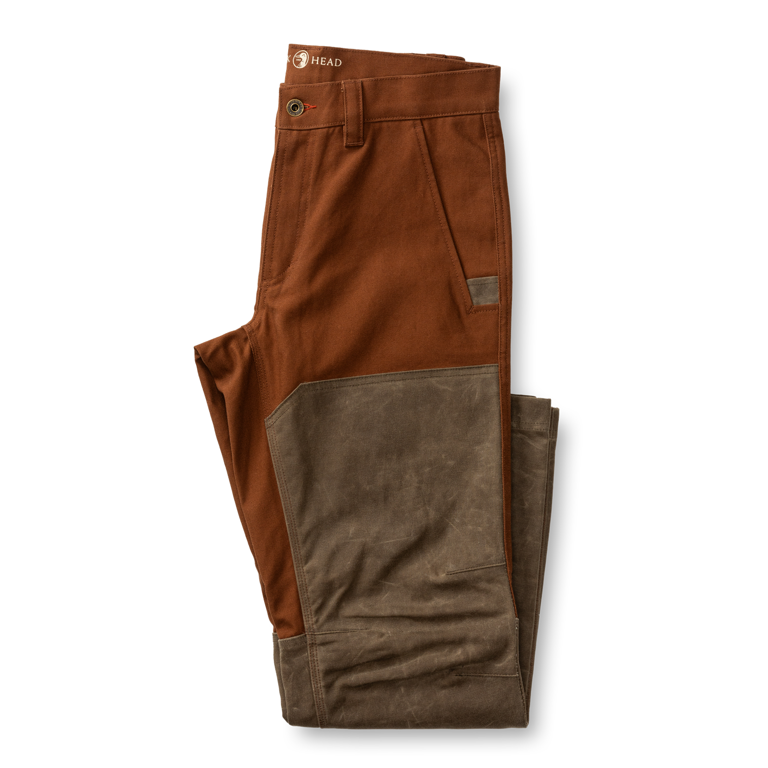 Waxed Duck Canvas Briar Pant - Nutmeg Brown