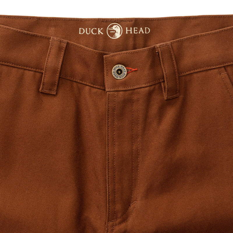Waxed Duck Canvas Briar Pant - Nutmeg Brown