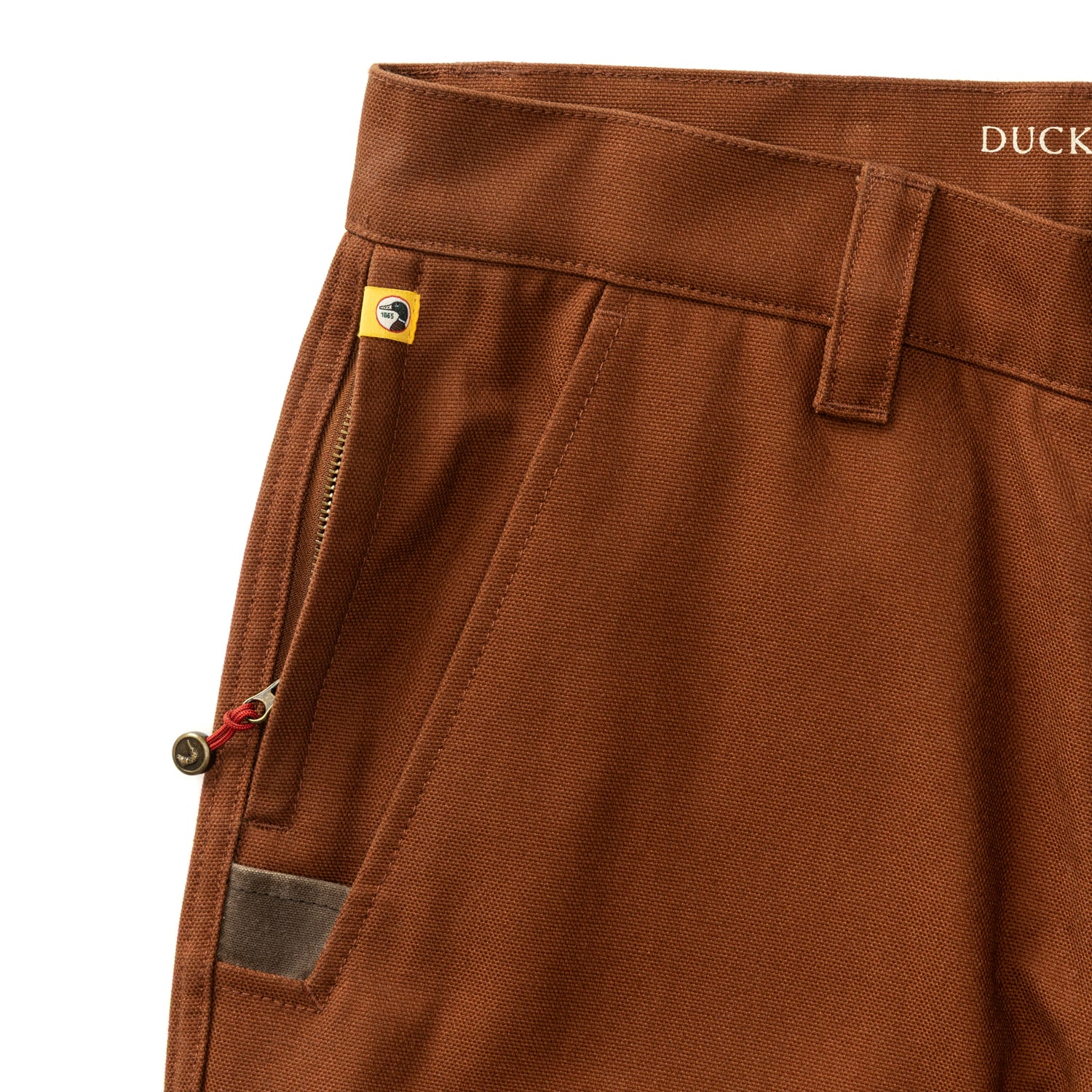 Waxed Duck Canvas Briar Pant - Nutmeg Brown