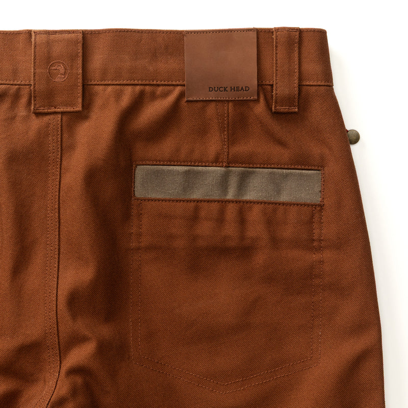 Waxed Duck Canvas Briar Pant - Nutmeg Brown
