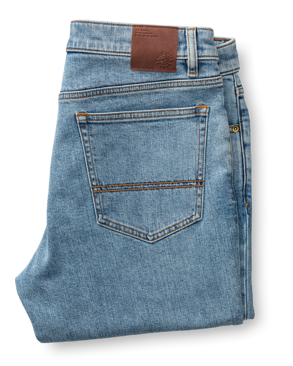Slim Straight Denim - Light Wash
