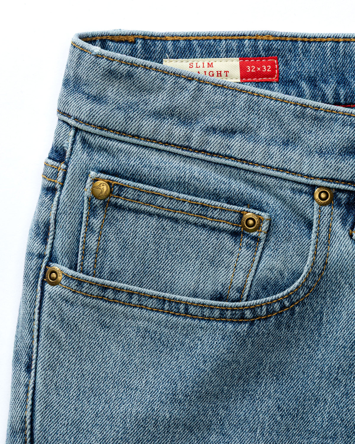 Slim Straight Denim - Light Wash