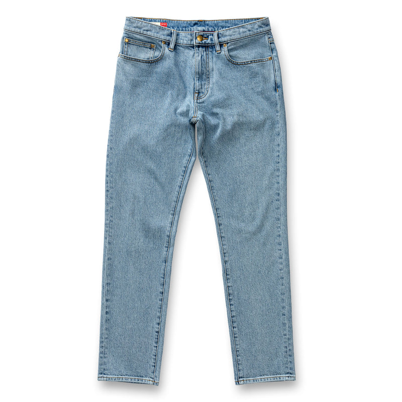 Slim Straight Denim - Light Wash