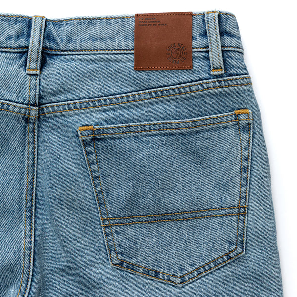 Slim Straight Denim - Light Wash