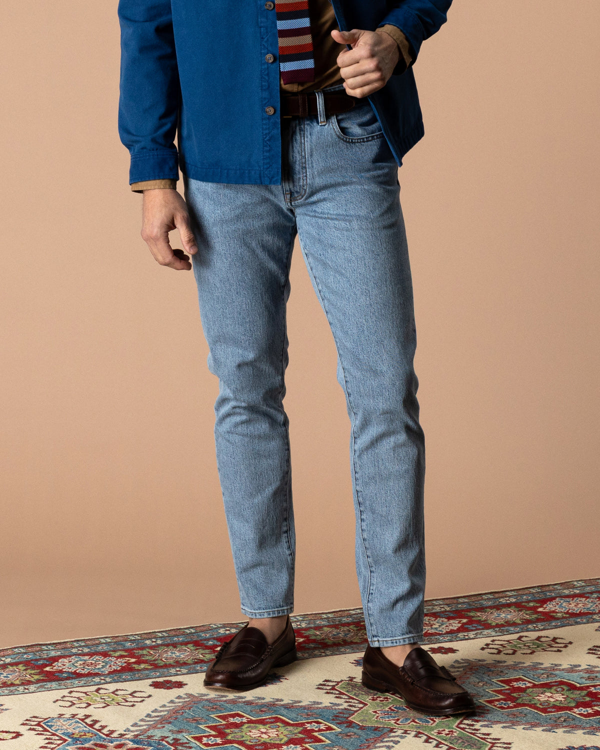 Slim Straight Denim - Light Wash