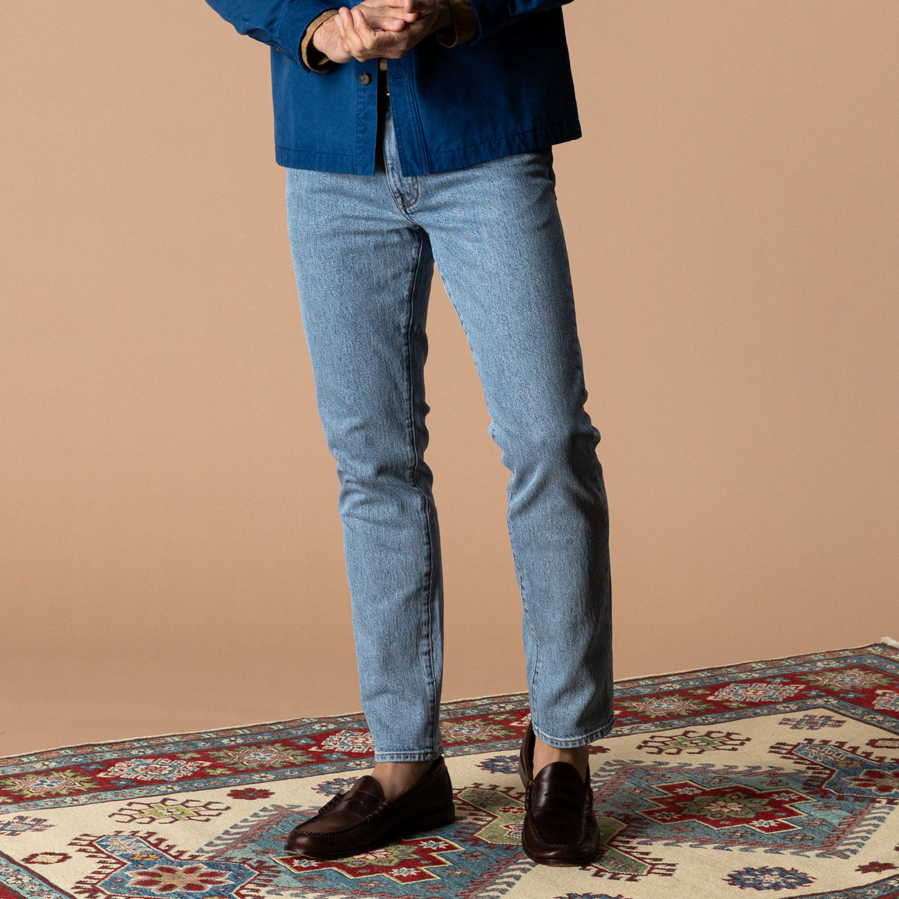 Slim Straight Denim - Light Wash