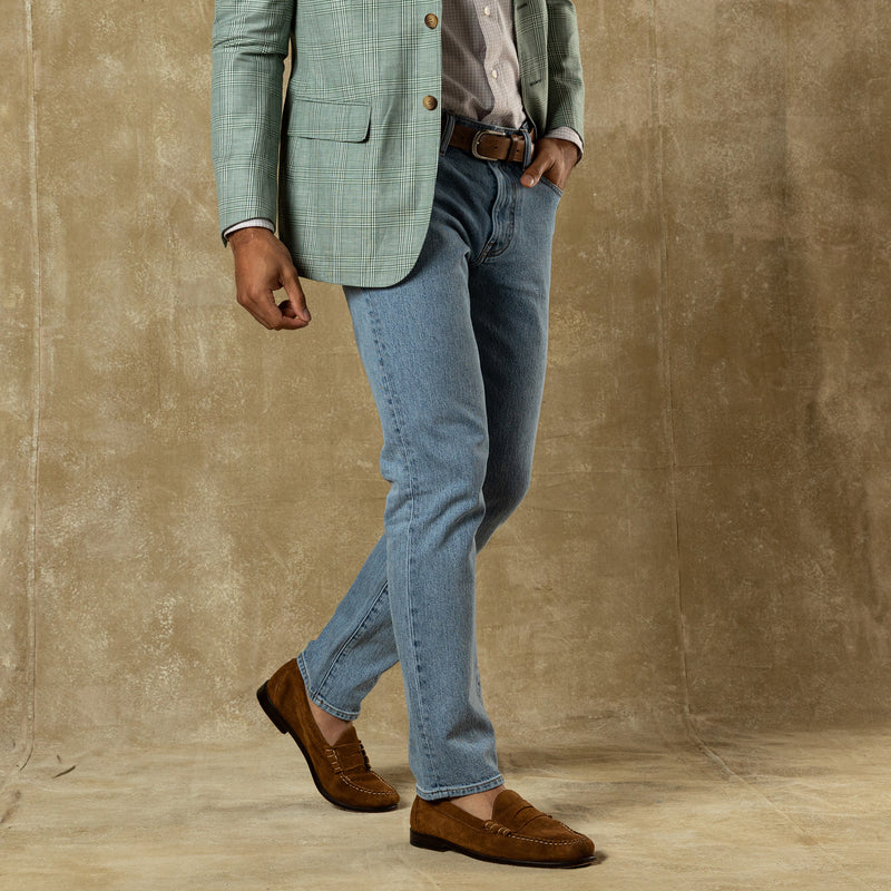 Slim Straight Denim - Light Wash