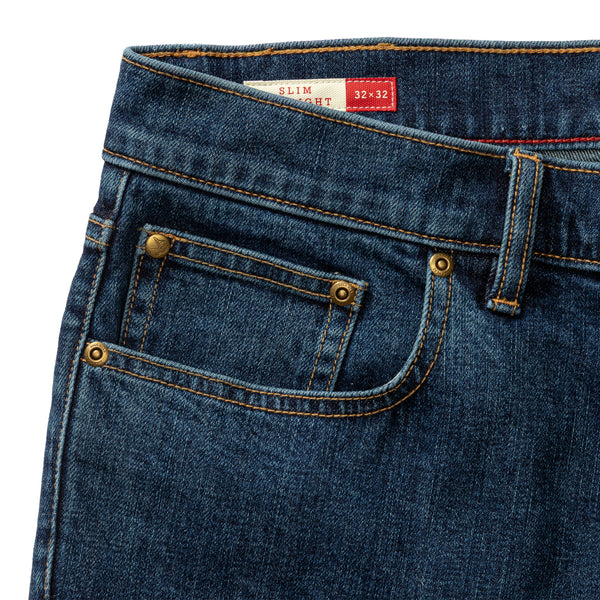 Slim Straight Denim - Medium Wash