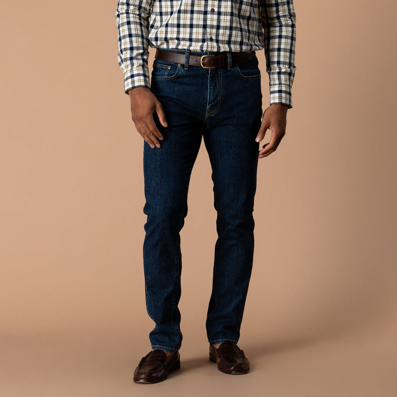 Slim Straight Denim - Medium Wash