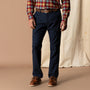 Herringbone Flannel Gold School Chino - Navy