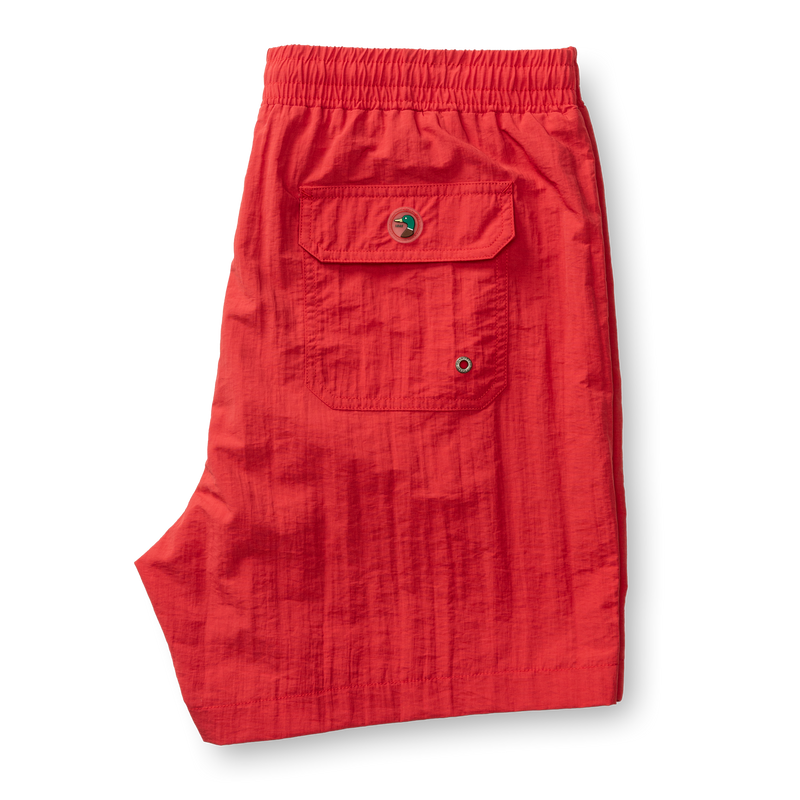 6" Sailport Swim Short - Classic Red