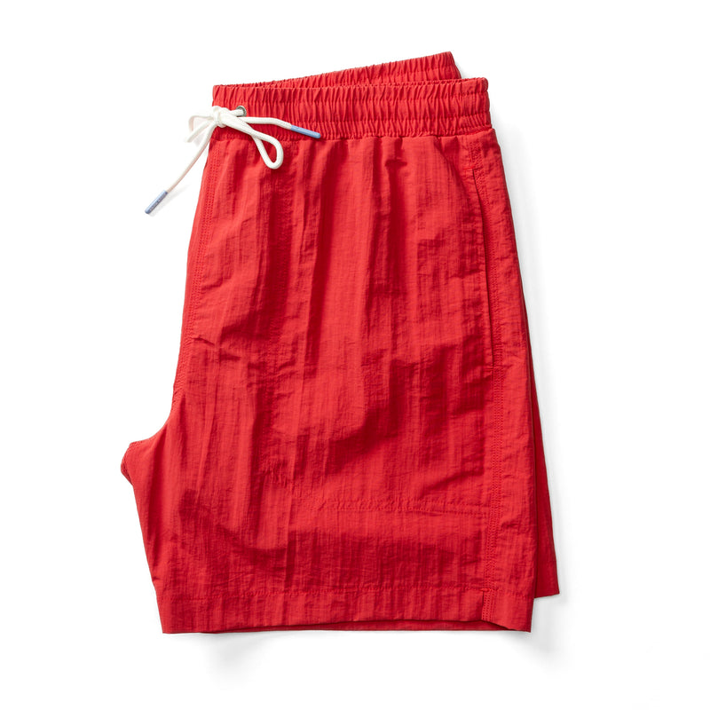 6" Sailport Swim Short - Classic Red