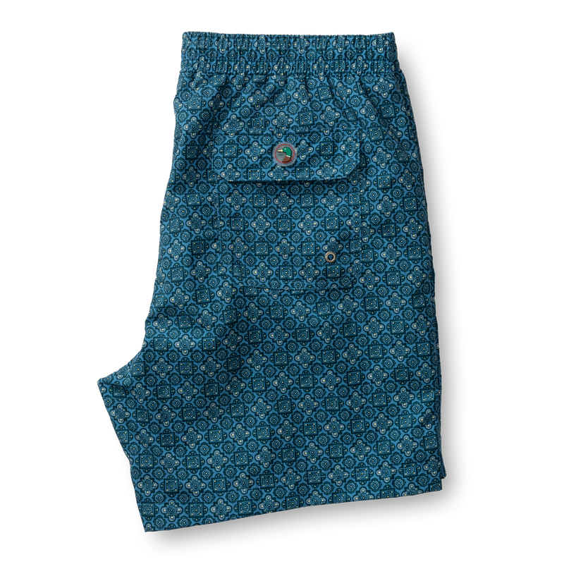 6" Sailport Swim Short - Blue Horizon