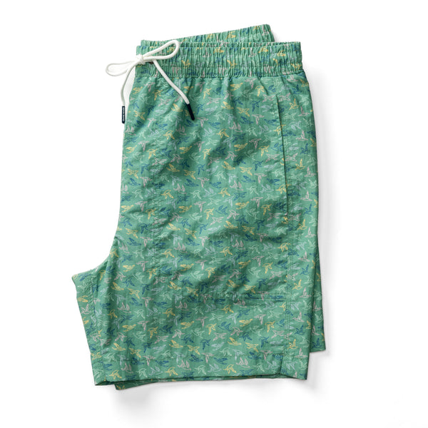 6" Sailport Swim Short - Aspen Green