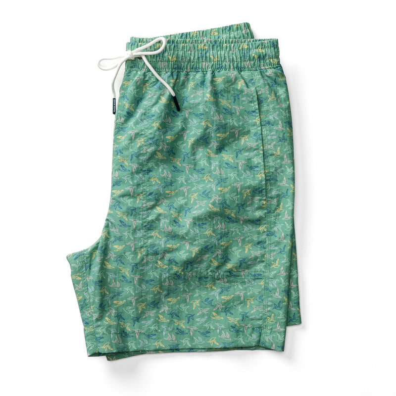 6" Sailport Swim Short - Aspen Green