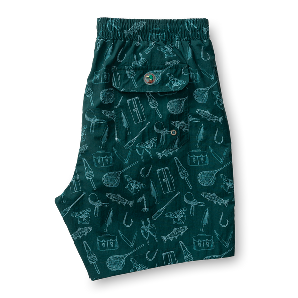 6" Sailport Swim Short - Midnight Teal