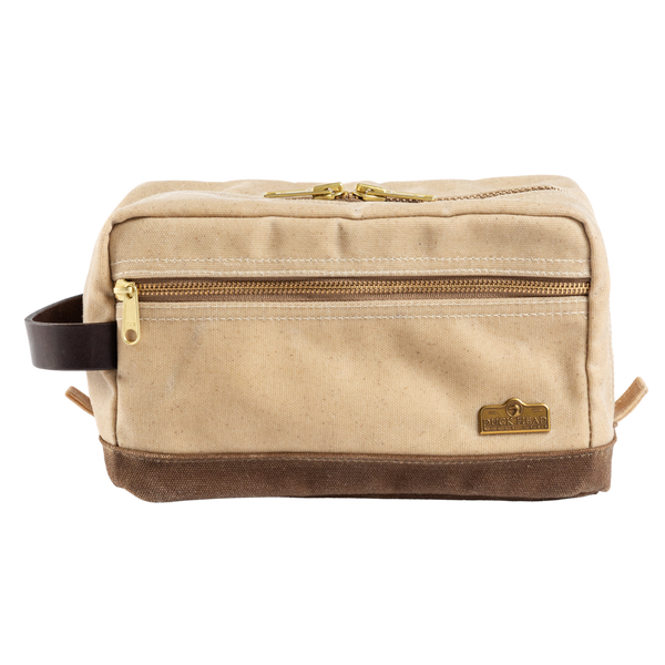 Waxed Canvas Dopp Kit - Natural