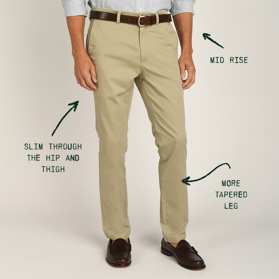 STONE  チノパンツ Classic Fit Gold School Chino - Stone