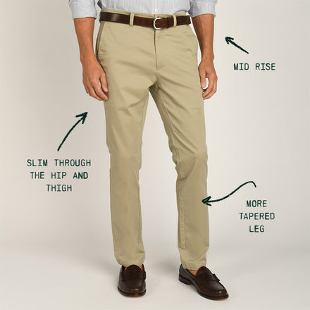 Slim Fit Gold School Chino