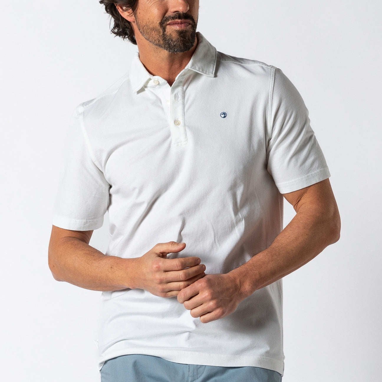 Hanover Pima Cotton Polo - White