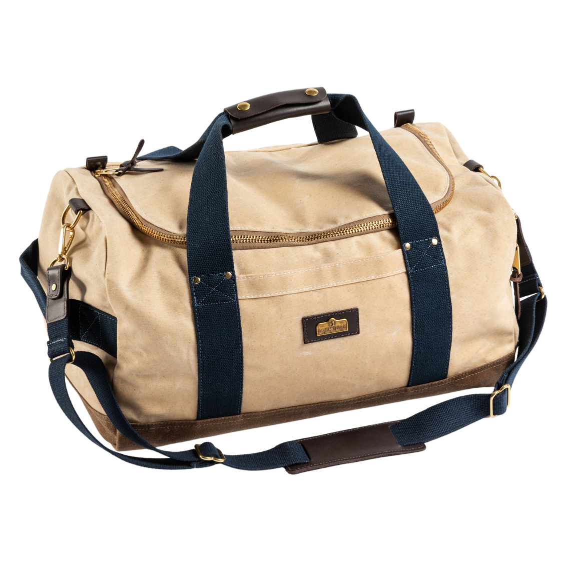 Waxed Canvas Overnighter Bag - Natural