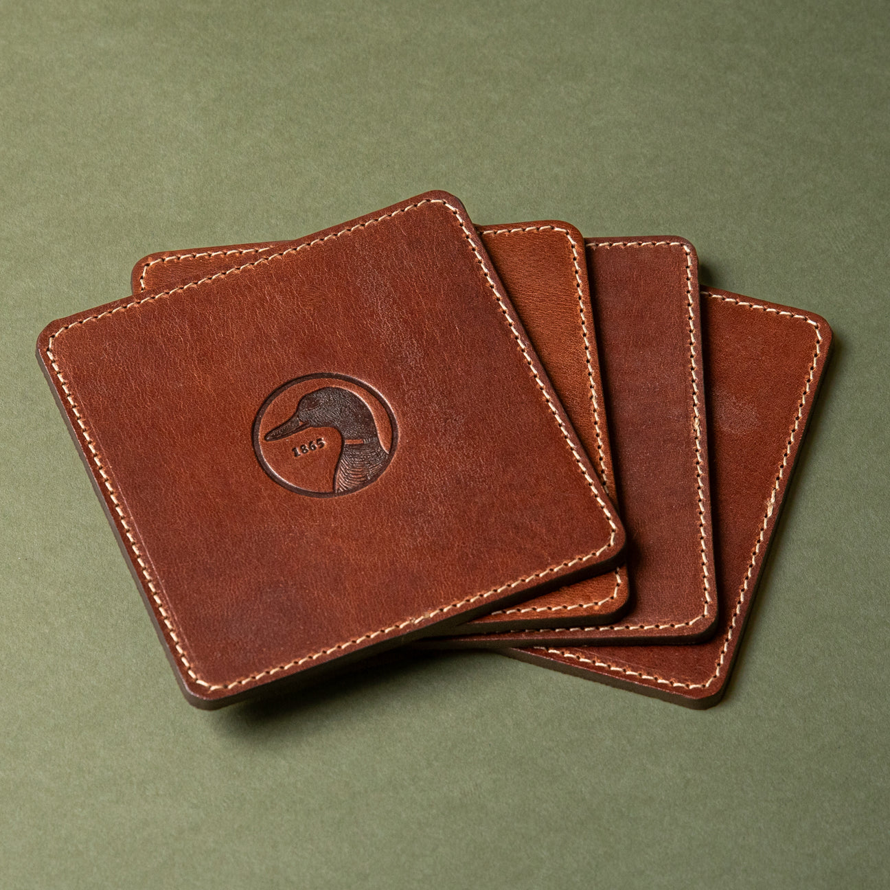Leather Coaster Set
