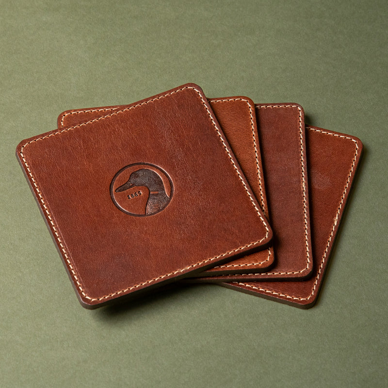 Leather Coaster Set