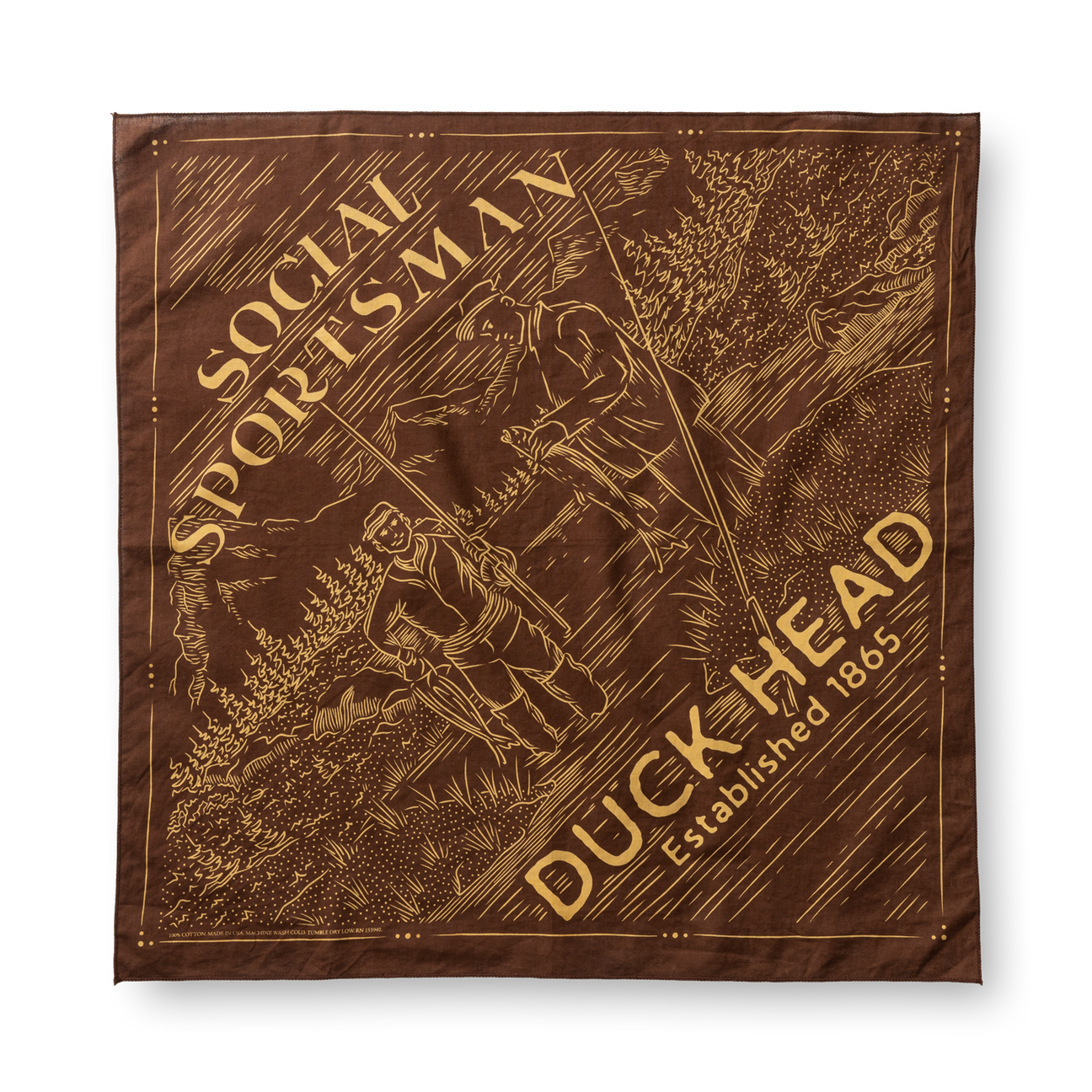 Social Sportsman Bandana - Dark Brown