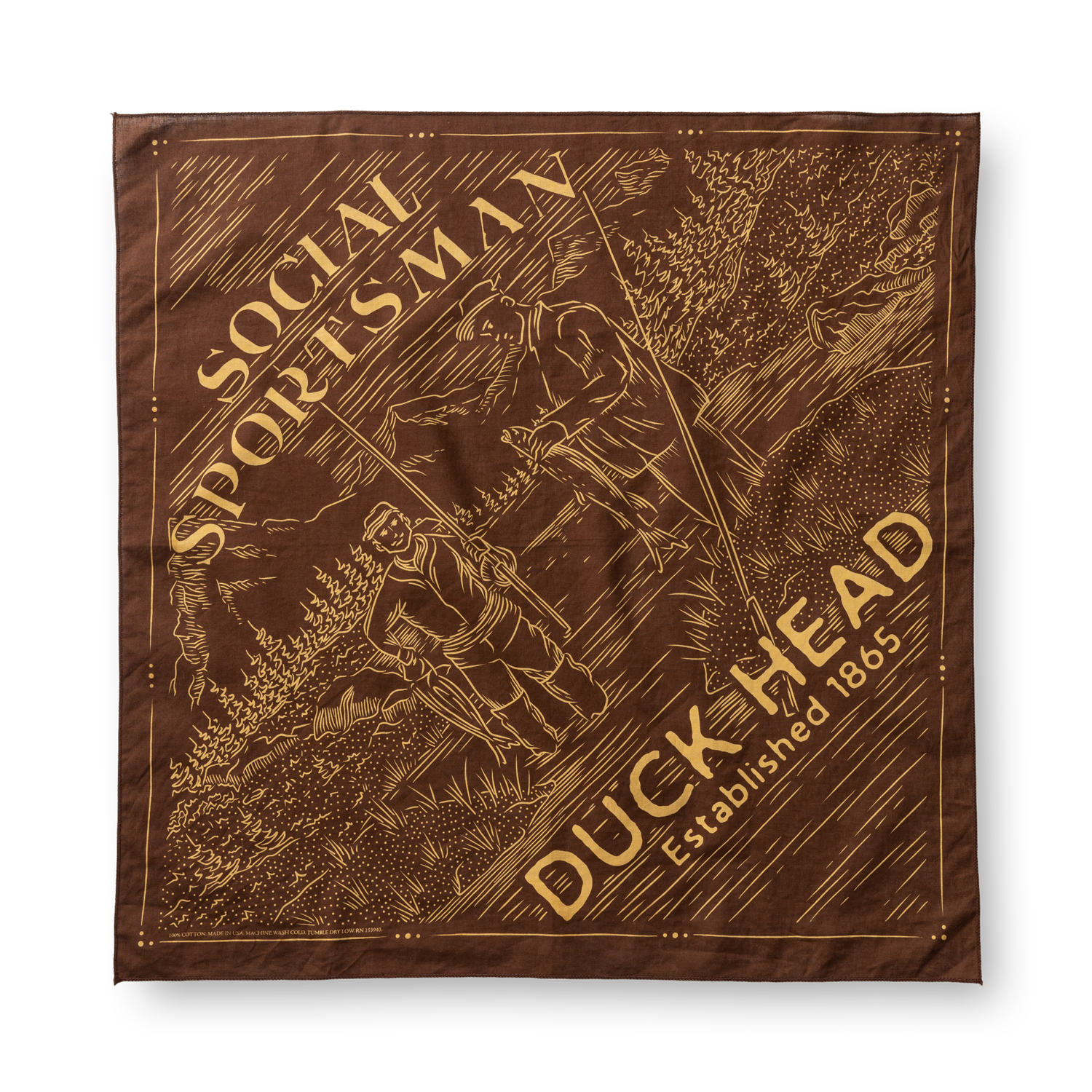 Social Sportsman Bandana - Dark Brown