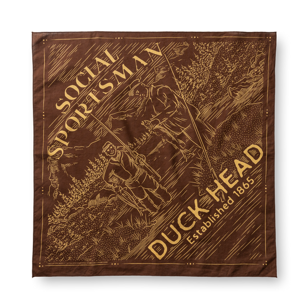Social Sportsman Bandana - Dark Brown