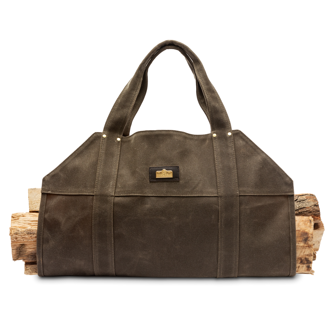 Waxed Canvas Log Carrier