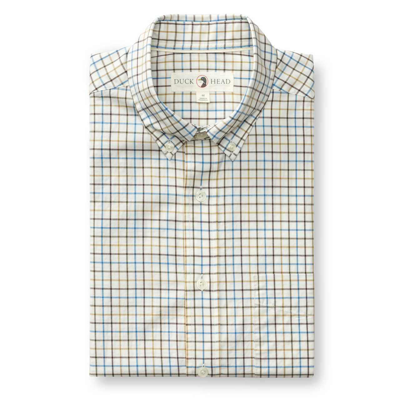 Cotton Twill Sport Shirt - Joyner Plaid - Wheatfield