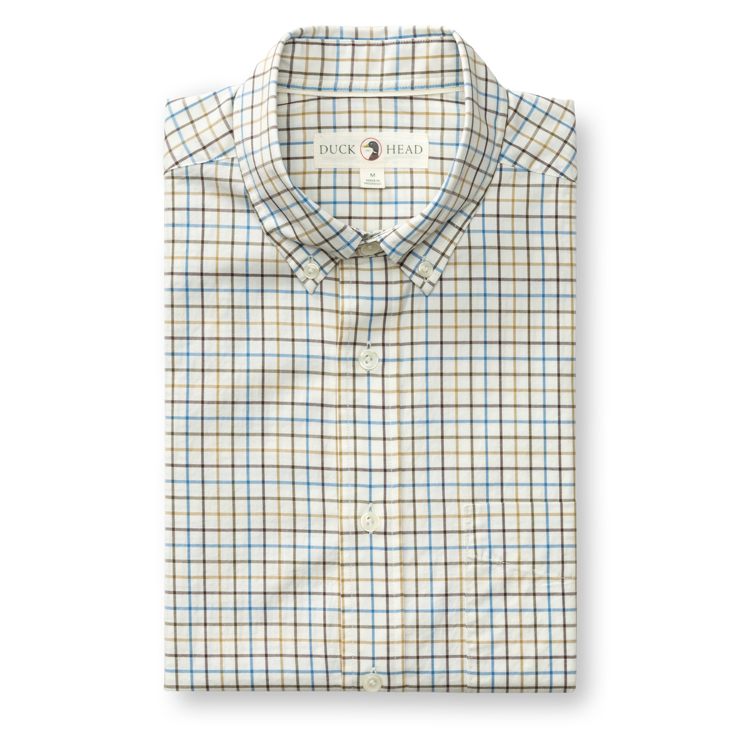 Cotton Twill Sport Shirt - Joyner Plaid - Wheatfield