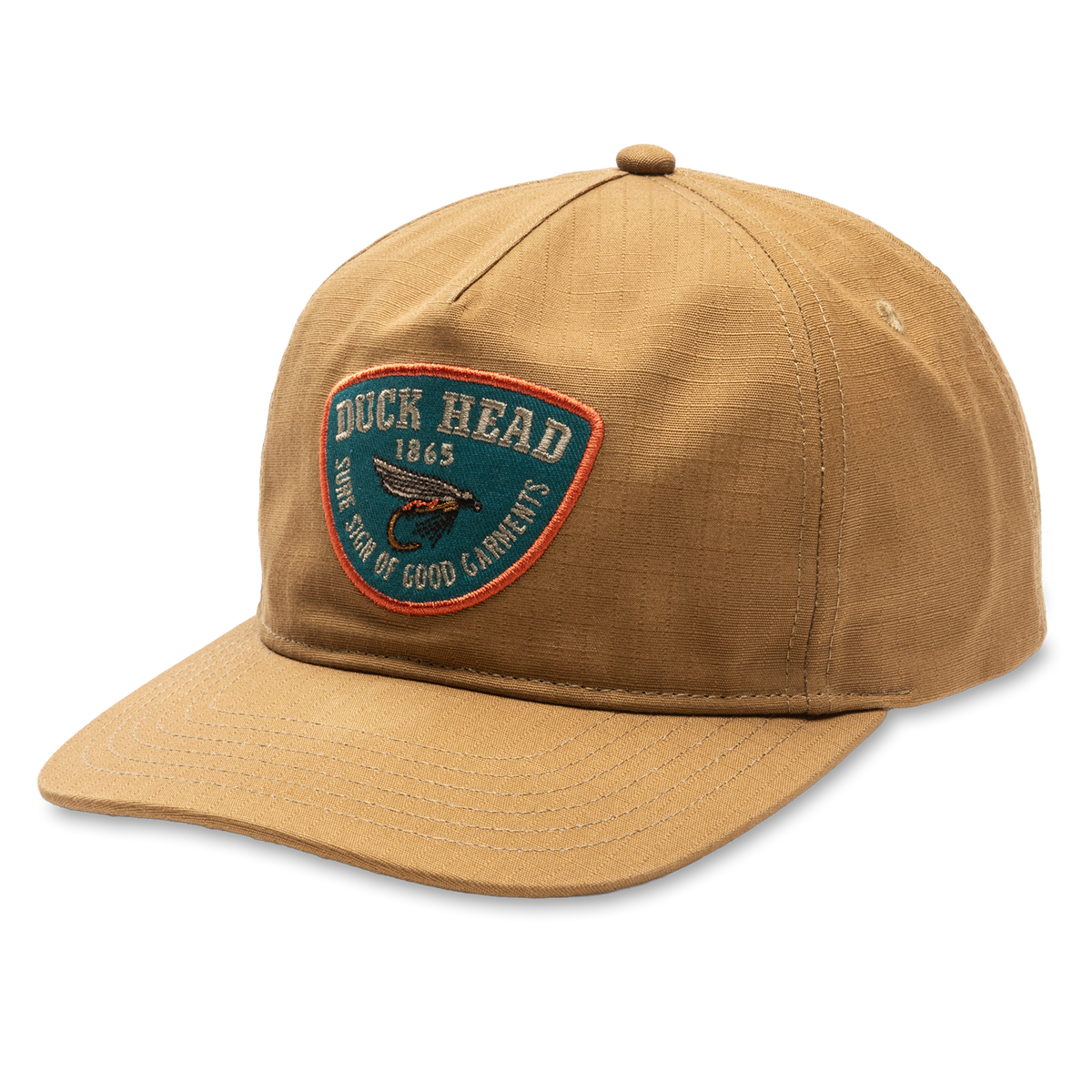 Fly Lure Ripstop Unstructured 5-Panel Hat - Bronze Brown